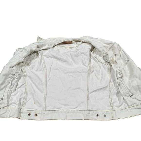 Vintage Levi's Men's Trucker Denim Whit‎ Jacket Sz 42 [FLAWS] - Picture 2 of 15